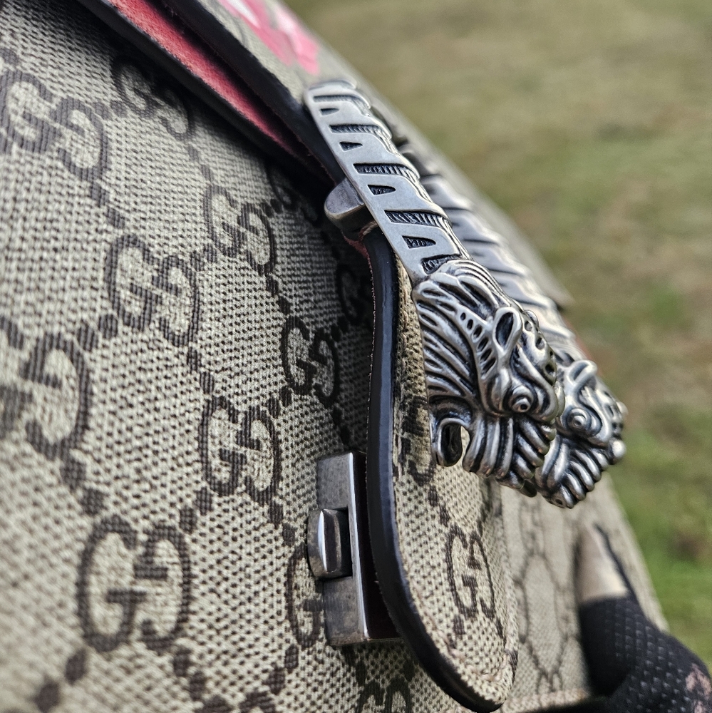 GUCCI Dionysus Blooms GG SupremeCanvas Chain Shoulder Bag Beige - Picture 17 of 17